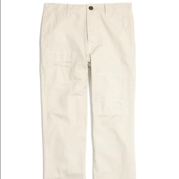 Madewell Cropped Rivington Trousers: Rip and Repair Edition - Picture 3 of 9